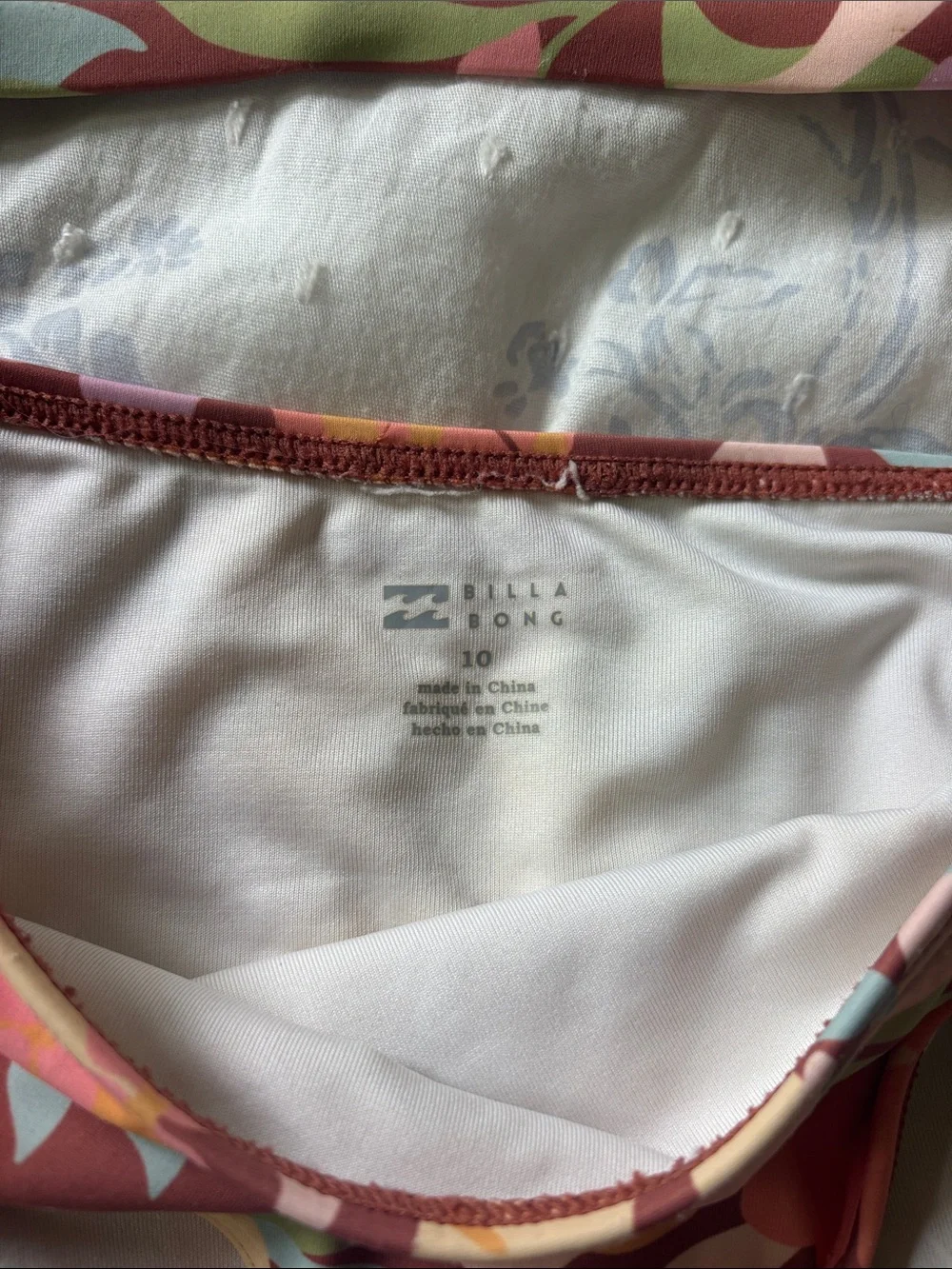 Billabong Girls Floral Tie-Detail Bikini Set in Multi-Color